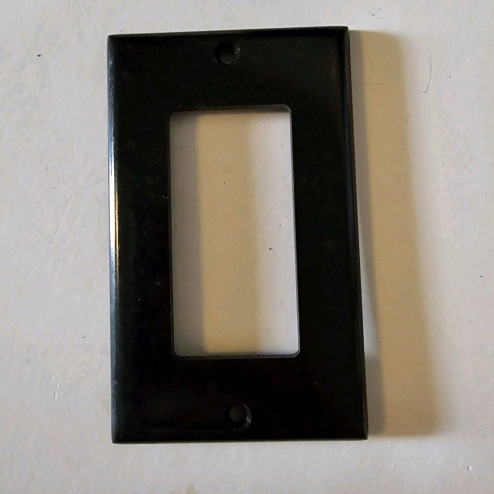 Leviton Wall Plate Cover, Black Color, Rocker Switch Cover